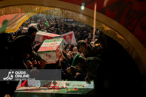 مراسم تشییع پیکرهای پاک ۱۰۰ شهید گمنام - تهران