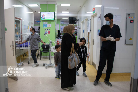 بیمارستان کودکان اکبر مشهد در موج جدید آنفلوآنزا _ کرونا