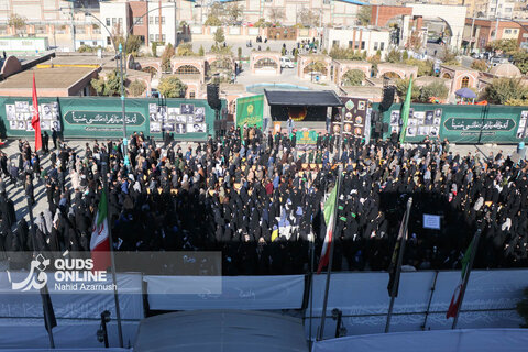 گزارش تصویری | تشییع و تدفین شهید گمنام در زائرسرای رضوی