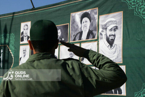 گزارش تصویری | تشییع و تدفین شهید گمنام در زائرسرای رضوی