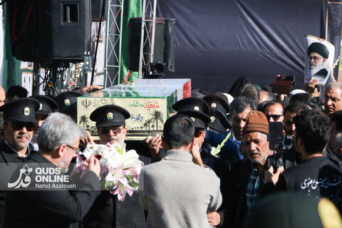 گزارش تصویری | تشییع و تدفین شهید گمنام در زائرسرای رضوی