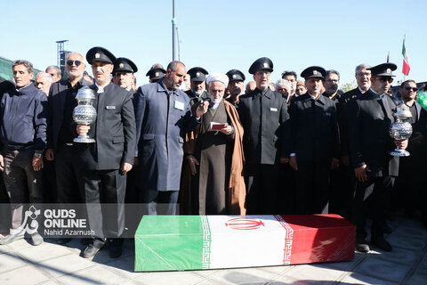 گزارش تصویری | تشییع و تدفین شهید گمنام در زائرسرای رضوی