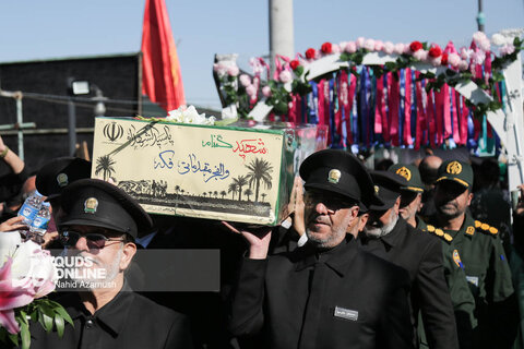 گزارش تصویری | تشییع و تدفین شهید گمنام در زائرسرای رضوی