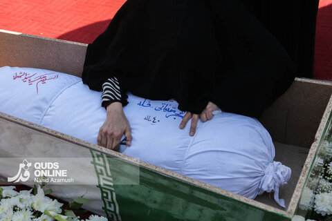 گزارش تصویری | تشییع و تدفین شهید گمنام در زائرسرای رضوی