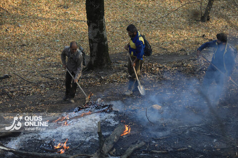 گزارش تصویری | آتش در گلستان؛ هیرکانی همچنان می‌سوزد