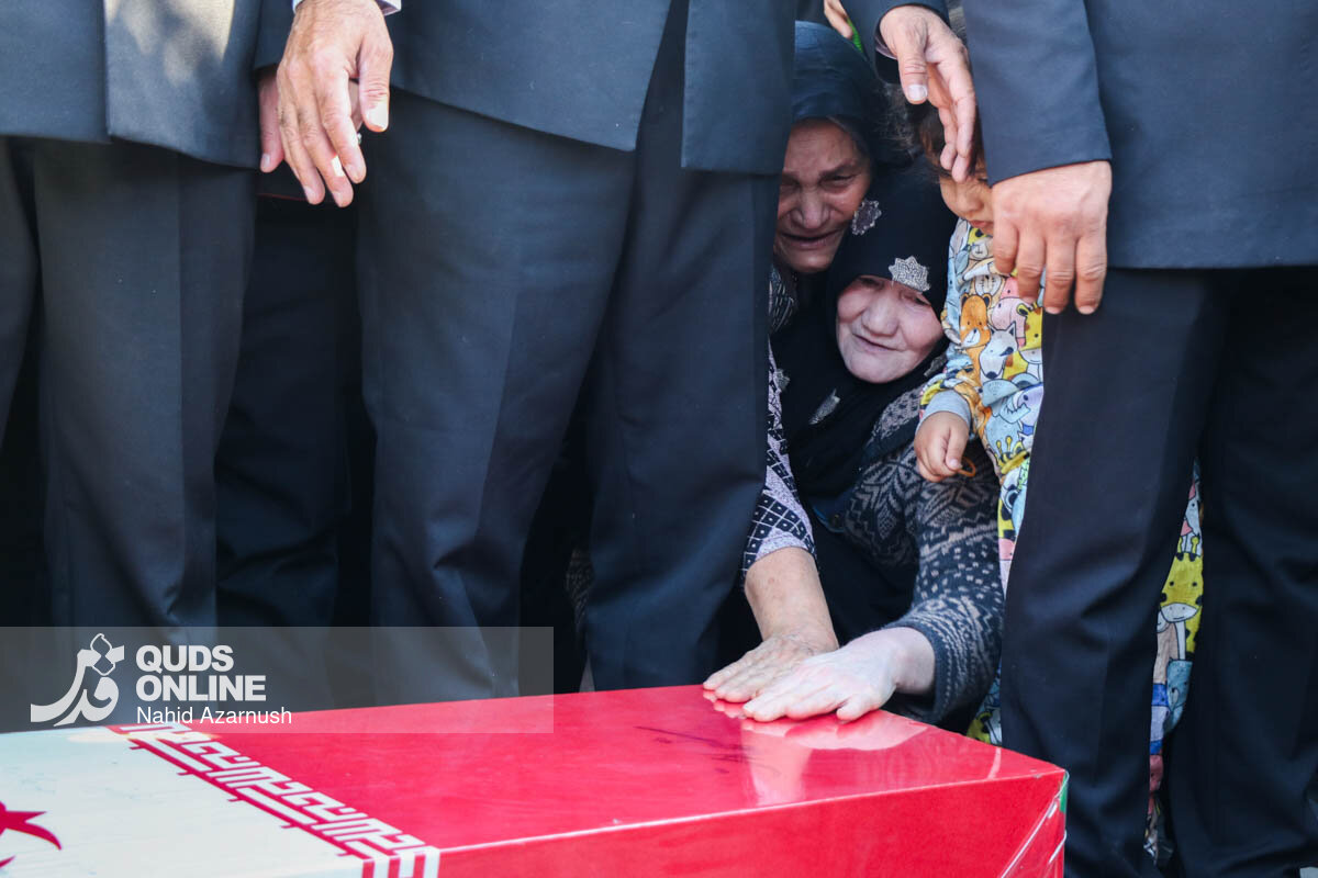 مراسم تشییع و تدفین شهید گمنام در زائرسرای رضوی