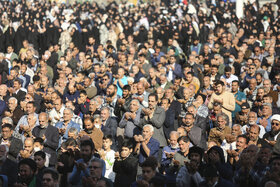 گزارش تصویری | اقامه نماز طلب باران در حرم مطهر رضوی