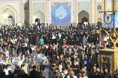 گزارش تصویری | اقامه نماز طلب باران در حرم مطهر رضوی