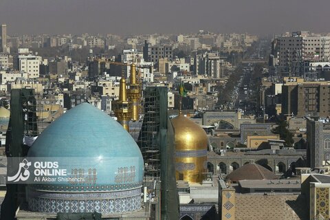 گزارش تصویری | اقامه نماز طلب باران در حرم مطهر رضوی