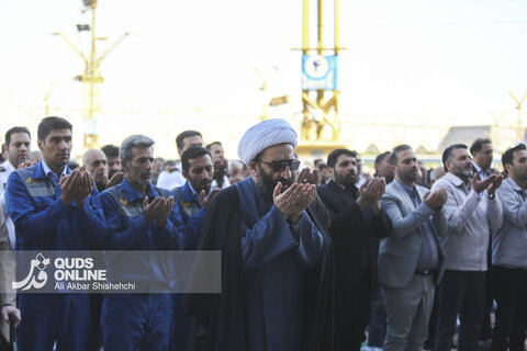 گزارش تصویری | اقامه نماز طلب باران در حرم مطهر رضوی