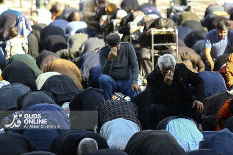 گزارش تصویری | اقامه نماز طلب باران در حرم مطهر رضوی