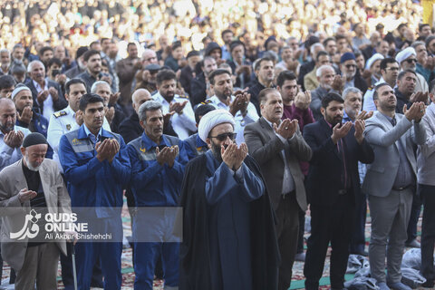 گزارش تصویری | اقامه نماز طلب باران در حرم مطهر رضوی