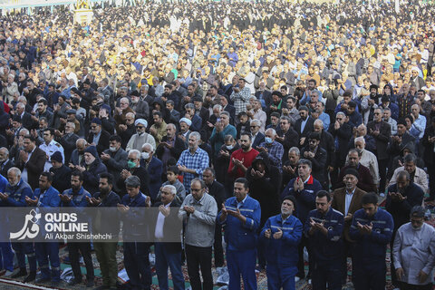 گزارش تصویری | اقامه نماز طلب باران در حرم مطهر رضوی