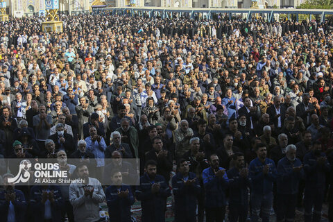 گزارش تصویری | اقامه نماز طلب باران در حرم مطهر رضوی
