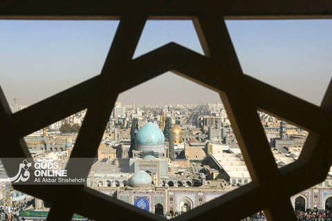 گزارش تصویری | اقامه نماز طلب باران در حرم مطهر رضوی