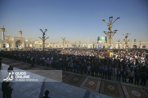 گزارش تصویری | اقامه نماز طلب باران در حرم مطهر رضوی
