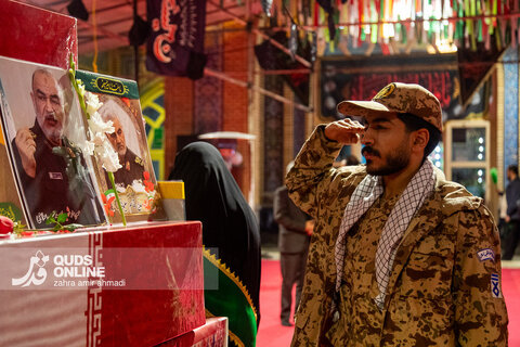 آیین وداع با ۱۰۰ شهید گمنام