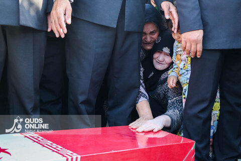 مراسم تشییع و تدفین شهید گمنام در زائرسرای رضوی