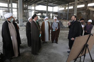 بازدید علمای حوزه علمیه از پروژه‌های عمرانی و فرهنگی حرم مطهر رضوی