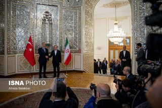 دیدار وزیر خارجه ترکیه با وزیر خارجه ایران