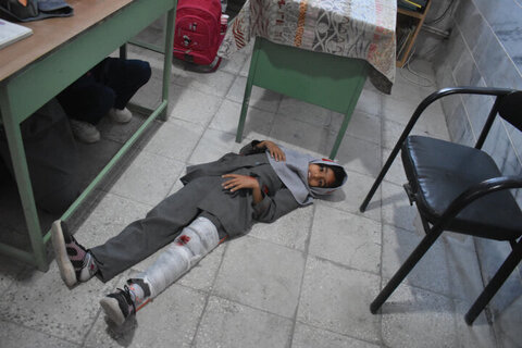 بیست‌وهفتمین مانور زلزله در ۵۴ آموزشگاه شهرستان بهاباد برگزار شد