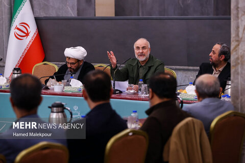 نشست صمیمانه رئیس مجلس با مدیران رسانه‌های کشور