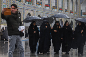 گزارش تصویری | بارش رحمت الهی در حرم مطهر رضوی