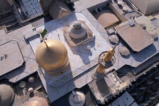 حرم از نمای بالا؛ جلوه‌ای باشکوه‌تر از همیشه