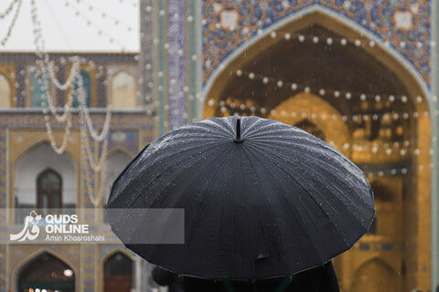 گزارش تصویری | بارش رحمت الهی در حرم مطهر رضوی