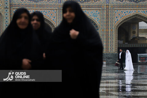 گزارش تصویری | بارش رحمت الهی در حرم مطهر رضوی