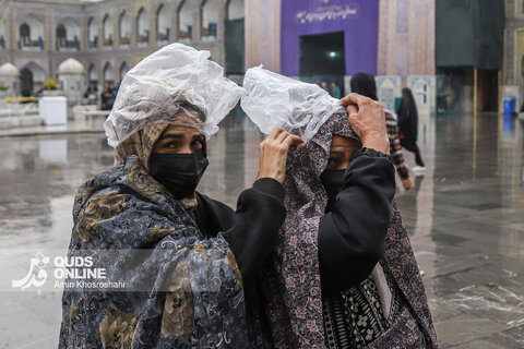 گزارش تصویری | بارش رحمت الهی در حرم مطهر رضوی
