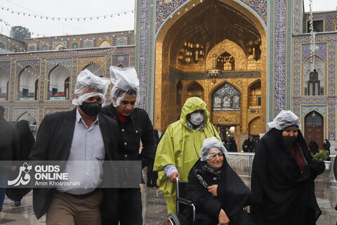 گزارش تصویری | بارش رحمت الهی در حرم مطهر رضوی