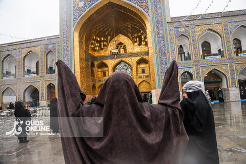 گزارش تصویری | بارش رحمت الهی در حرم مطهر رضوی