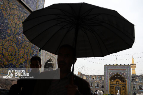 گزارش تصویری | بارش رحمت الهی در حرم مطهر رضوی