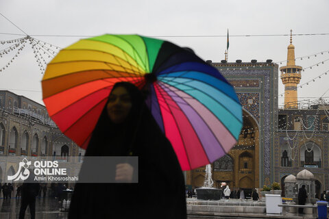 گزارش تصویری | بارش رحمت الهی در حرم مطهر رضوی