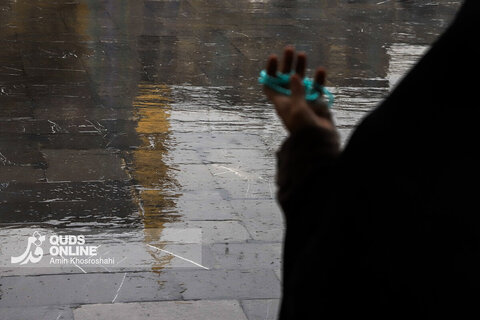 گزارش تصویری | بارش رحمت الهی در حرم مطهر رضوی