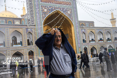 گزارش تصویری | بارش رحمت الهی در حرم مطهر رضوی