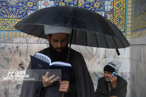 گزارش تصویری | بارش رحمت الهی در حرم مطهر رضوی