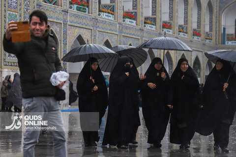 گزارش تصویری | بارش رحمت الهی در حرم مطهر رضوی