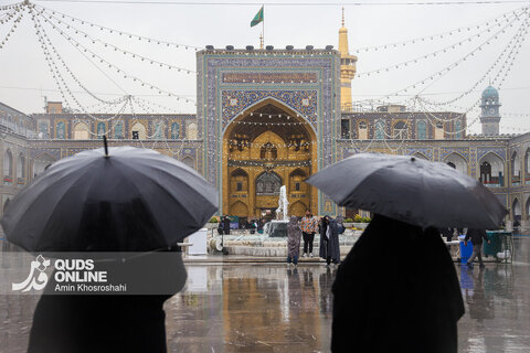 گزارش تصویری | بارش رحمت الهی در حرم مطهر رضوی