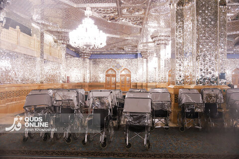 گزارش تصویری | تشرف گروهی زائرین توان‌یاب به حرم مطهر رضوی