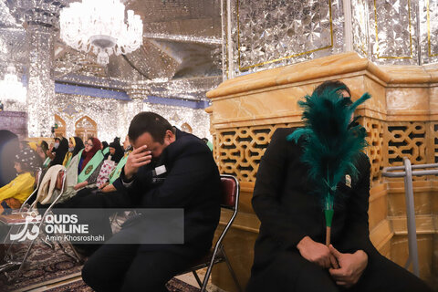 گزارش تصویری | تشرف گروهی زائرین توان‌یاب به حرم مطهر رضوی