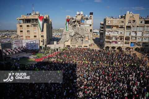 مراسم ازدواج زوج‌های فلسطینی در آتش‌بس شکننده غزه