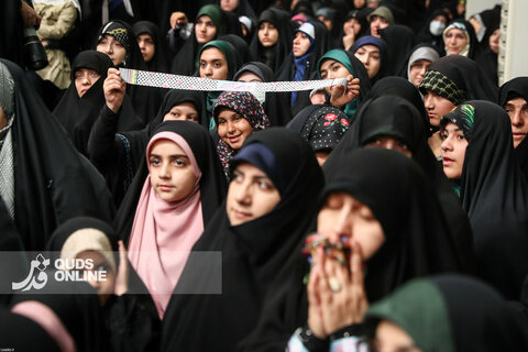 دیدار هزاران نفر از زنان و دختران با رهبر انقلاب