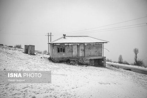 تصاویری از بارش برف پاییزی در ارتفاعات سوادکوه