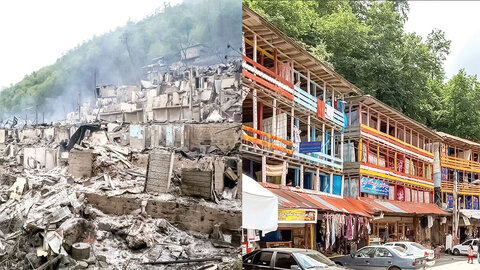 وعده‌های بازسازی روی کاغذ پیشرفت دارد / ساکنان دهکده چوبی امامزاده ابراهیم(ع) در بلاتکلیفی