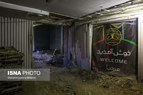 تصاویری از روند بازسازی ورزشگاه آزادی