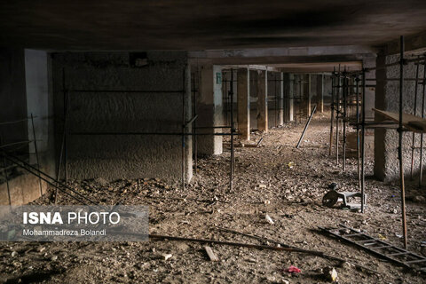 تصاویری از روند بازسازی ورزشگاه آزادی