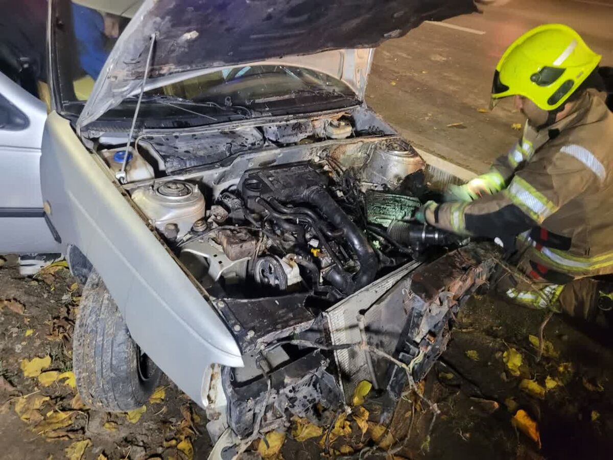 یک مصدوم بر اثر تصادف در میدان خلیج فارس مشهد