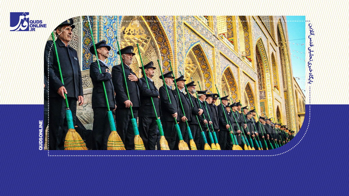 عرض تبریک زائران و خادمان به حضرت رضا (ع)